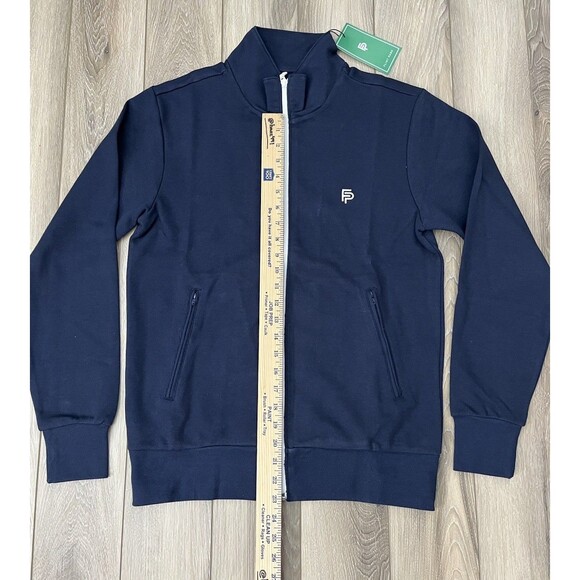 Flint Park Blue Full Zip Athletic Golf/Tennis/Pickleball Sweatshirt Mens S NEW - Picture 7 of 8